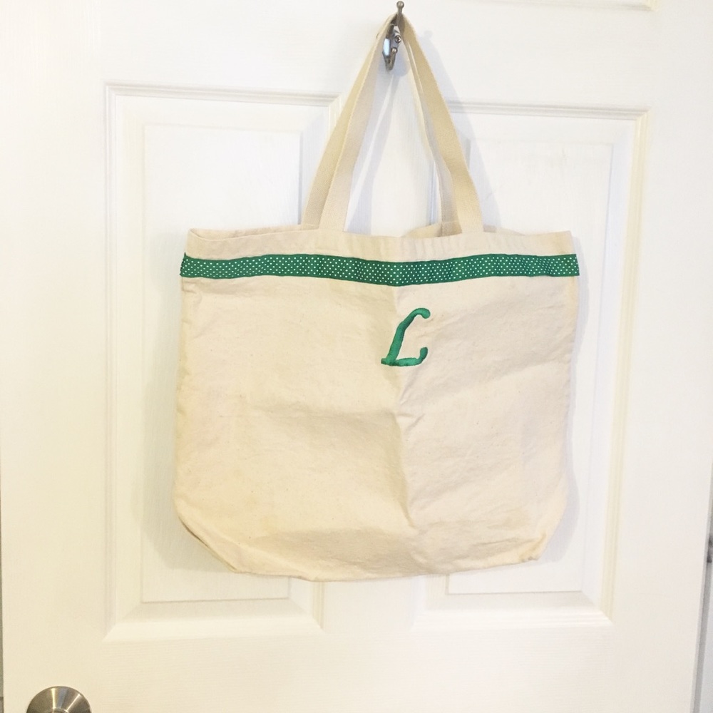 Monogrammed tote bag